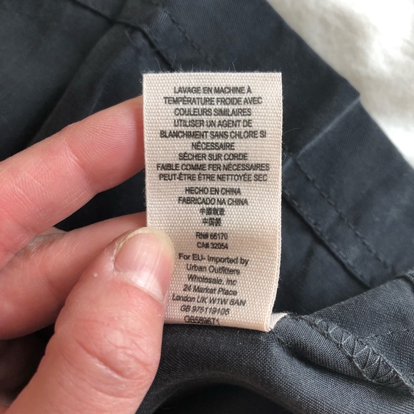 Free People Tencel A line and circle mini pleated skirt - dusty black - Picture 10 of 11